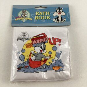 Warner Bros Baby Looney Tunes Bath Book All Washed Up Landoll Vintage 1997 New
